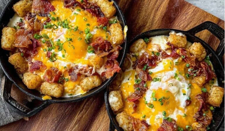 Tater Tot Breakfast Skillet: A Crispy, Cheesy Morning Marvel You’ll Crave Again